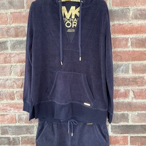 Michael Kora Fleece hoodie and short set